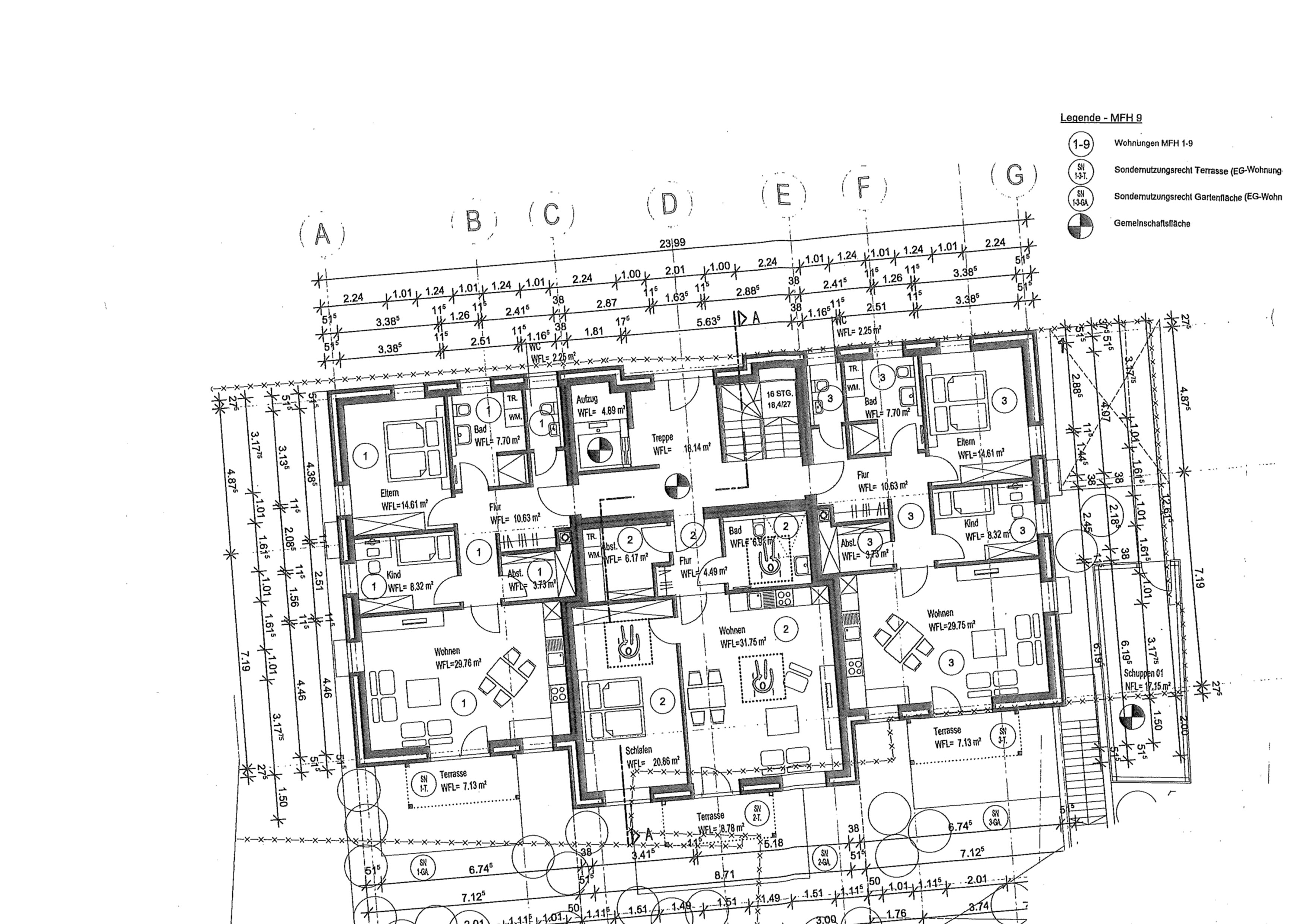 Terrassenwohnung zum Kauf 298.000 € 3 Zimmer 90 m²<br/>Wohnfläche EG<br/>Geschoss Bahnhofstr. 3 Varel Varel 26316