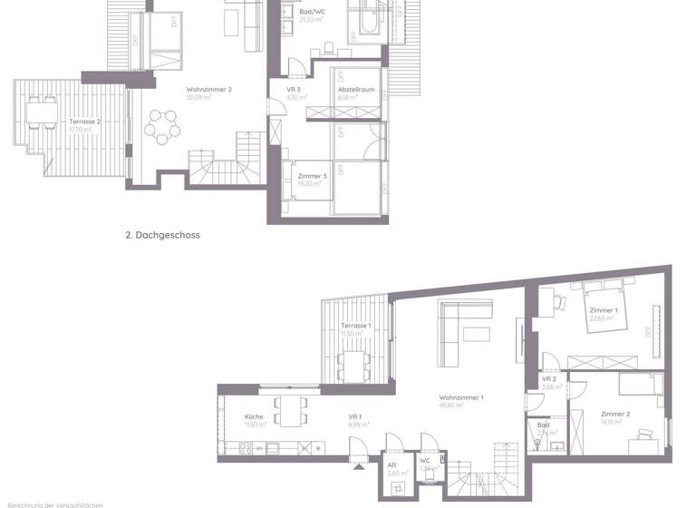 Maisonette zur Miete 4.694 € 5 Zimmer 216,2 m² 3. Geschoss Weimarerstraße 12 Wien 1180