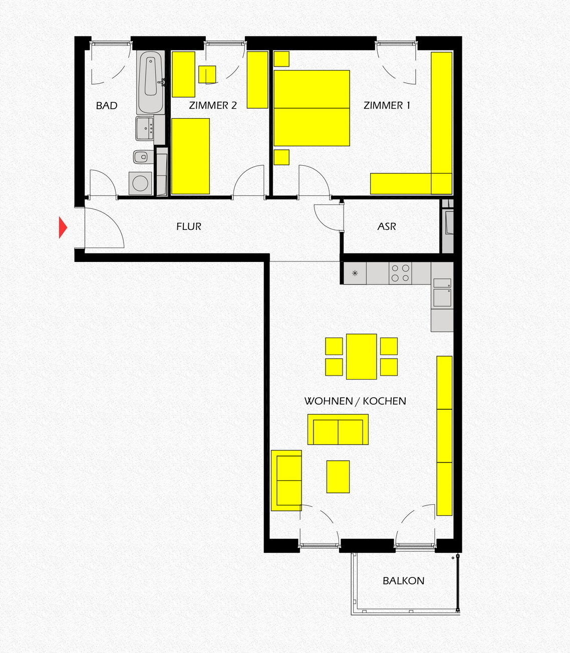 Wohnung zur Miete 1.199 € 3 Zimmer 88,1 m²<br/>Wohnfläche 2.<br/>Geschoss Angerstraße 20 Schönefeld Schönefeld 12529