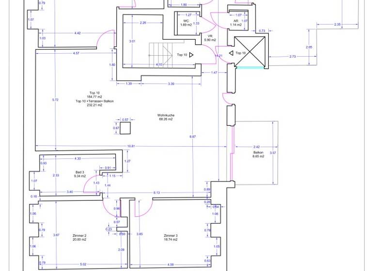 Wohnung zum Kauf 3.500.000 € 3 Zimmer 167 m² Wien 1030