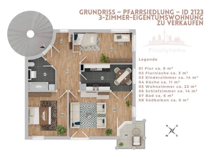 Wohnung zum Kauf 315.000 € 3 Zimmer 79 m² 1. Geschoss frei ab sofort Rudow Berlin 12355
