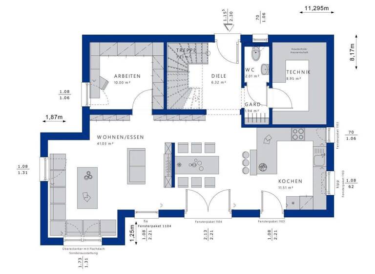 Einfamilienhaus zum Kauf - Erstbezug 571.810 € 5 Zimmer 162,8 m² 498 m² Grundstück Am Hanfgarten 3/2 Oberwachingen Uttenweiler 88524