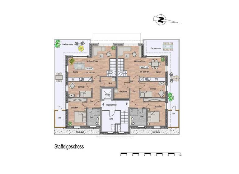 Penthouse zur Miete 1.299 € 4 Zimmer 121 m² frei ab 01.04.2026 Hostemost Rastede 26180