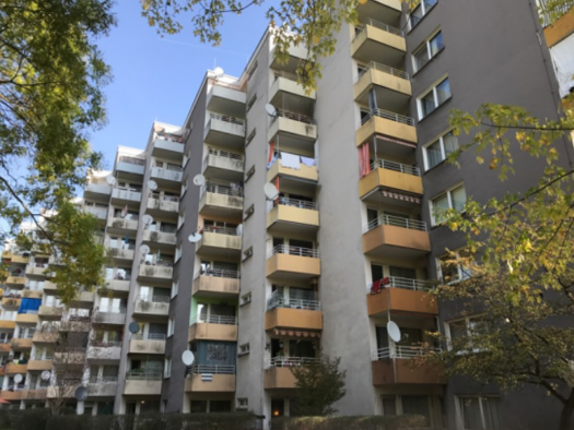 Wohnung zur Miete 502 € 2 Zimmer 49,2 m² 8. Geschoss frei ab 01.03.2026 Hugo-Wolf-Straße 1 Lauterborn Offenbach am Main 63069