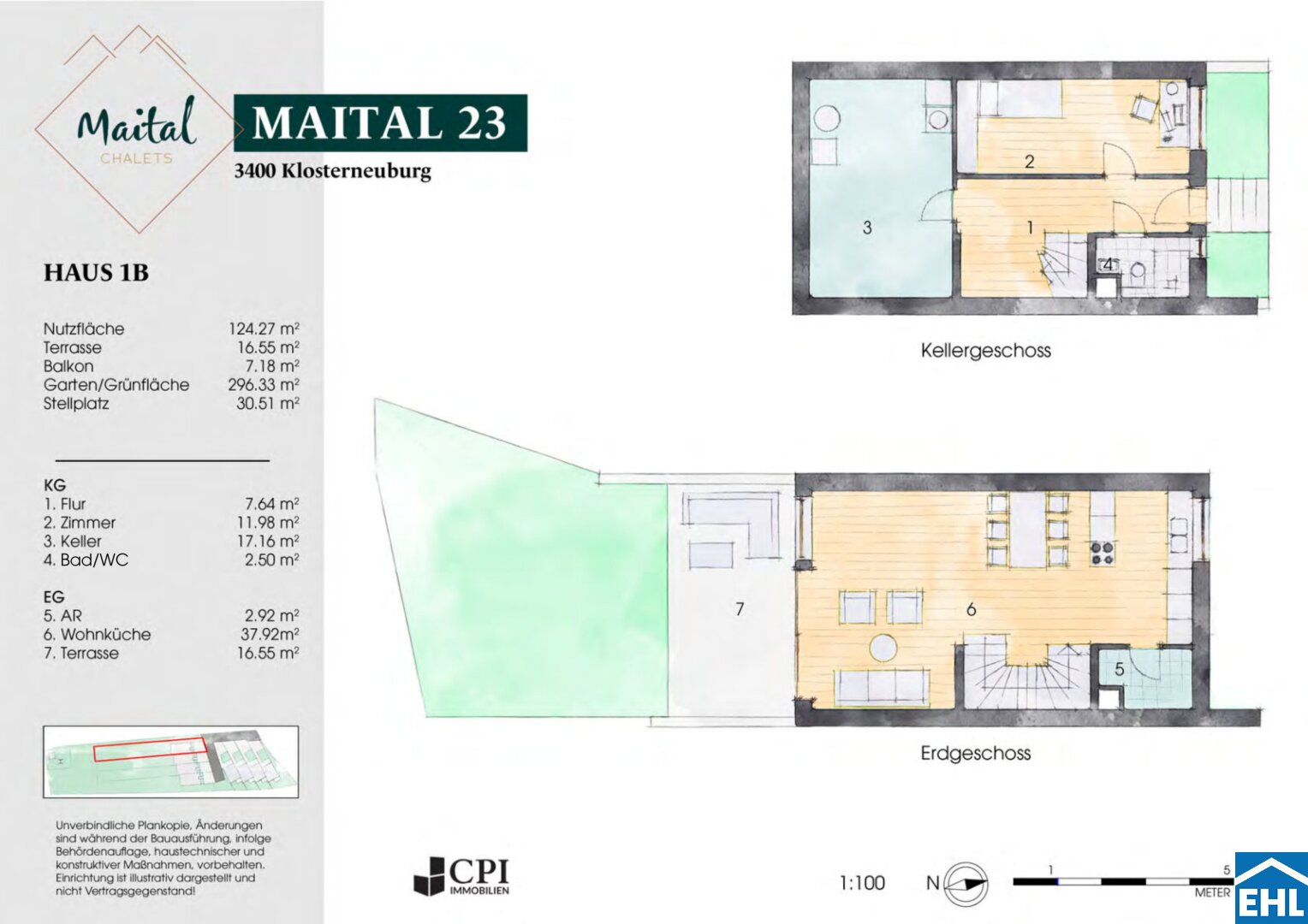 Reihenmittelhaus zum Kauf 580.000 € 5 Zimmer 103,9 m²<br/>Wohnfläche Maital Kierling 3400