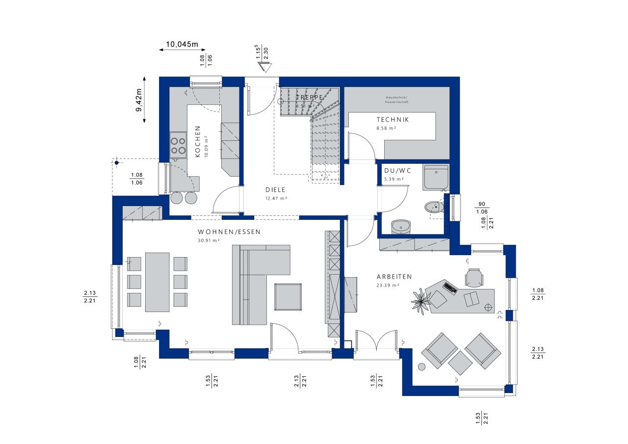 Einfamilienhaus zum Kauf provisionsfrei 818.420 € 5 Zimmer 150 m²<br/>Wohnfläche 653 m²<br/>Grundstück Mitterfels Mitterfels 94360