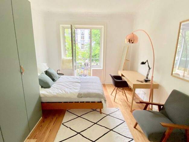 Studio zur Miete Wohnen auf Zeit 1.095 € 1 Zimmer 14 m² frei ab sofort Hoheluft-Ost Hamburg 20251