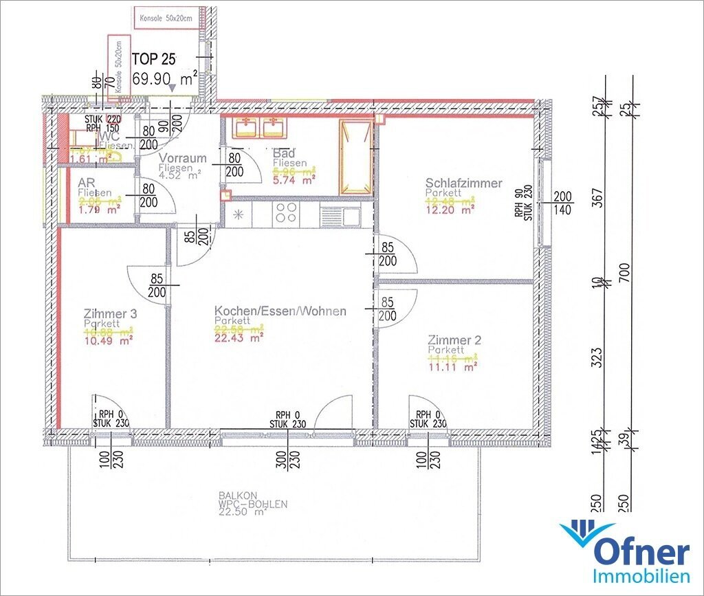 Wohnung zum Kauf 266.980 € 4 Zimmer 69,9 m²<br/>Wohnfläche 2.<br/>Geschoss Voitsberg 8570