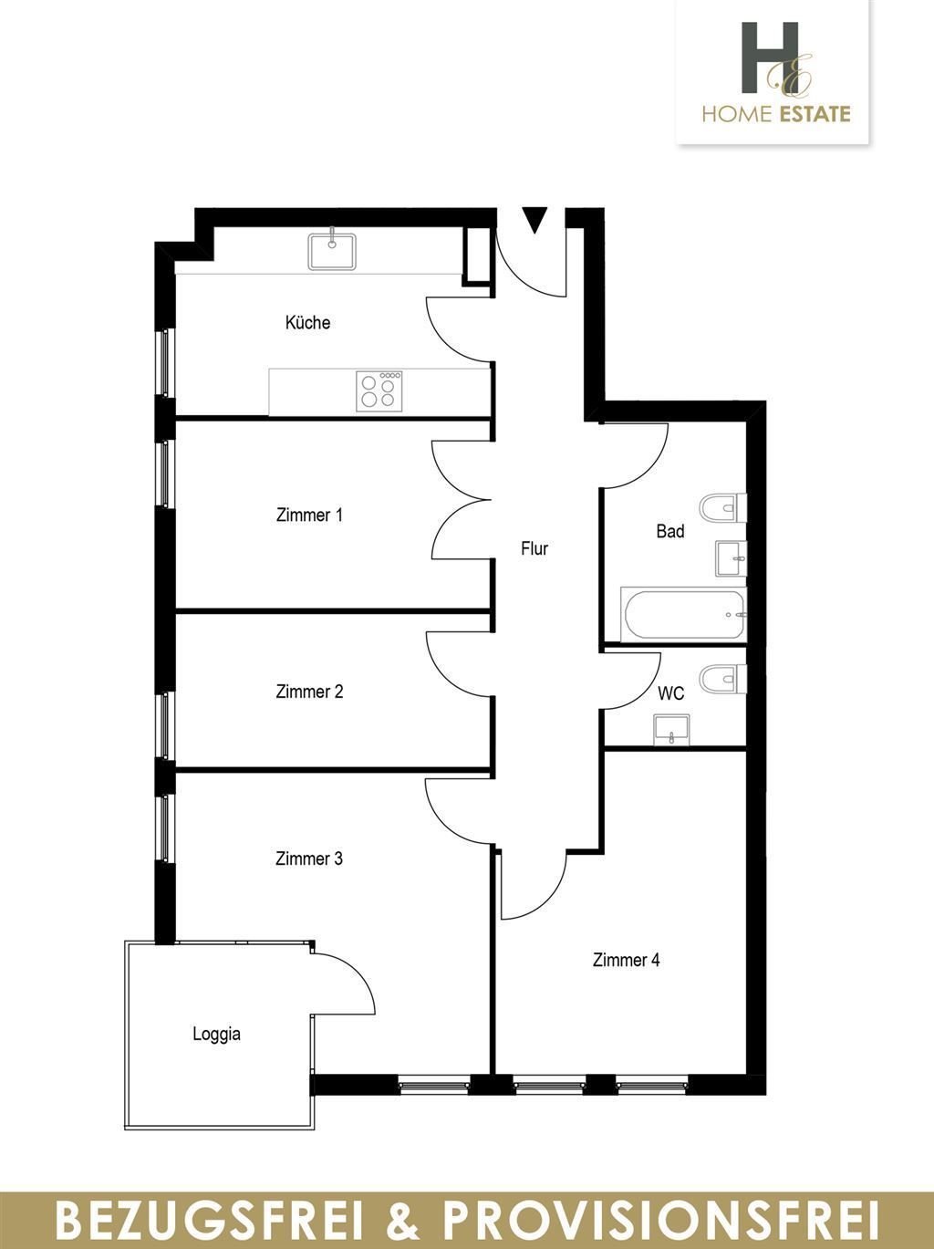 Wohnung zum Kauf provisionsfrei 325.000 € 4 Zimmer 75 m²<br/>Wohnfläche 3.<br/>Geschoss ab sofort<br/>Verfügbarkeit Kienhorststrasse 88 B Reinickendorf Berlin 13403