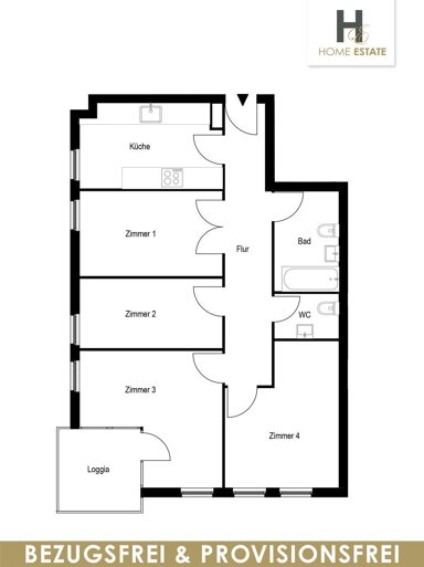 Wohnung zum Kauf provisionsfrei 325.000 € 4 Zimmer 75 m² 3. Geschoss frei ab sofort Kienhorststrasse 88 B Reinickendorf Berlin 13403