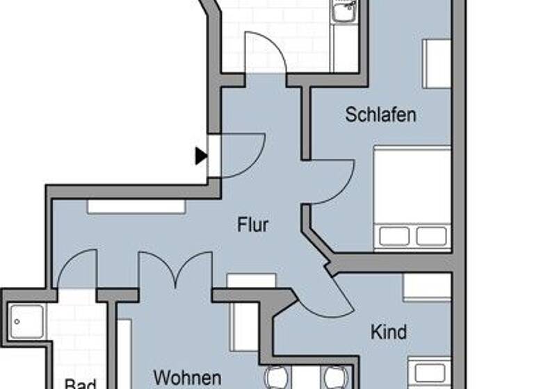 Wohnung zur Miete 759 € 3 Zimmer 91 m² 4. Geschoss frei ab 18.04.2026 Püchauer Str. 9 Sellerhausen-Stünz Leipzig 04318