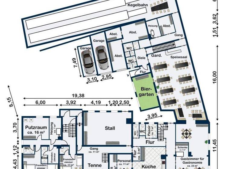 Gastronomie/Hotel zum Kauf 438 m² Gastrofläche 22.339 m² Grundstück Mittelstetten Wörnitz / Mittelstetten 91637