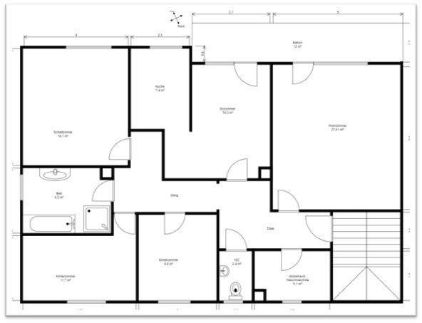 Wohnung zur Miete 1.300 € 5 Zimmer 124 m²<br/>Wohnfläche 1.<br/>Geschoss ab sofort<br/>Verfügbarkeit Zeitlarn Zeitlarn 93197