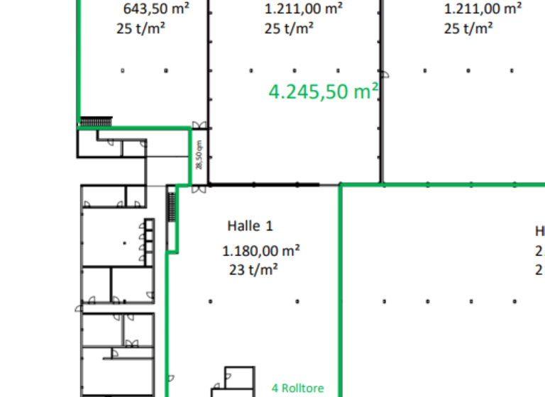 Lagerhalle zur Miete 4,80 € 3.034,5 m² Lagerfläche teilbar ab 3.034,5 m² Bismarck Gelsenkirchen 45889