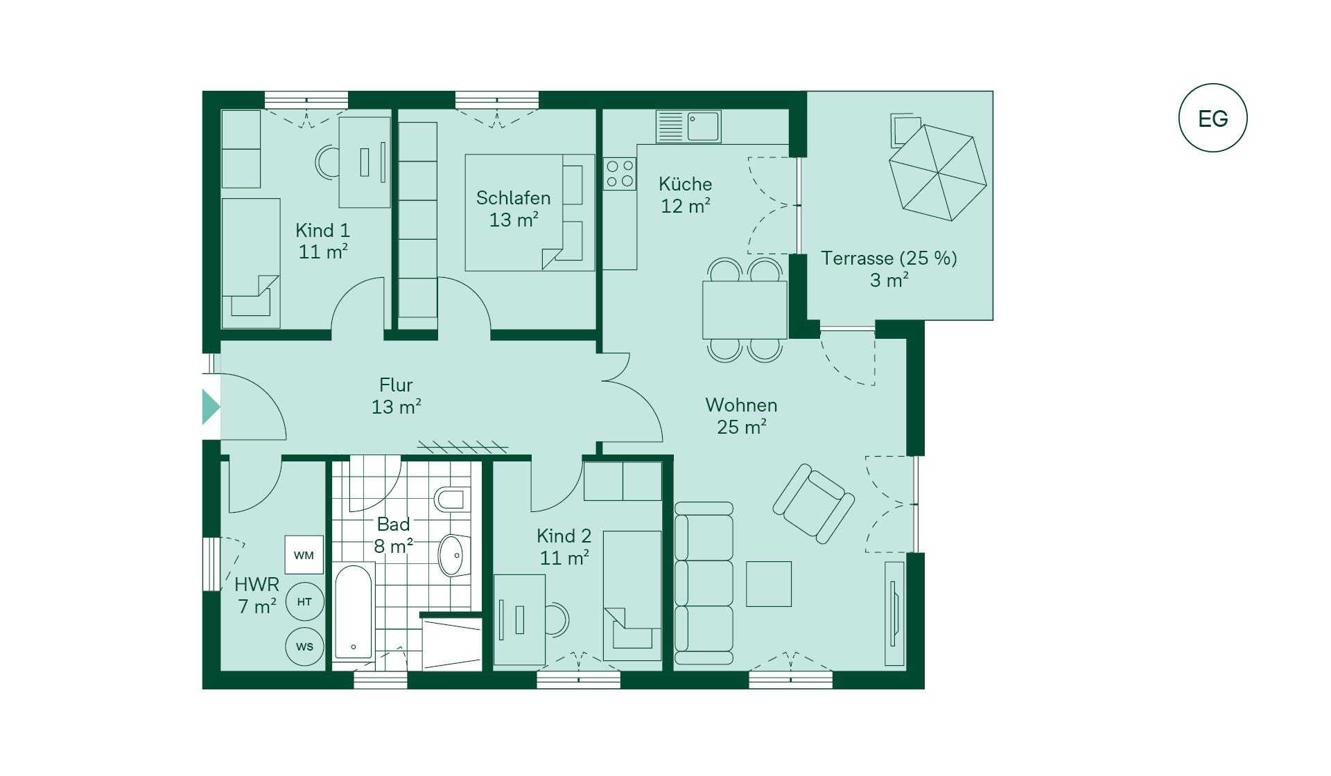 Einfamilienhaus zum Kauf provisionsfrei 460.990 € 4 Zimmer 96,2 m²<br/>Wohnfläche 696 m²<br/>Grundstück 01.04.2026<br/>Verfügbarkeit Am Kolterpfuhl 23 Biesenthal Biesenthal 16359