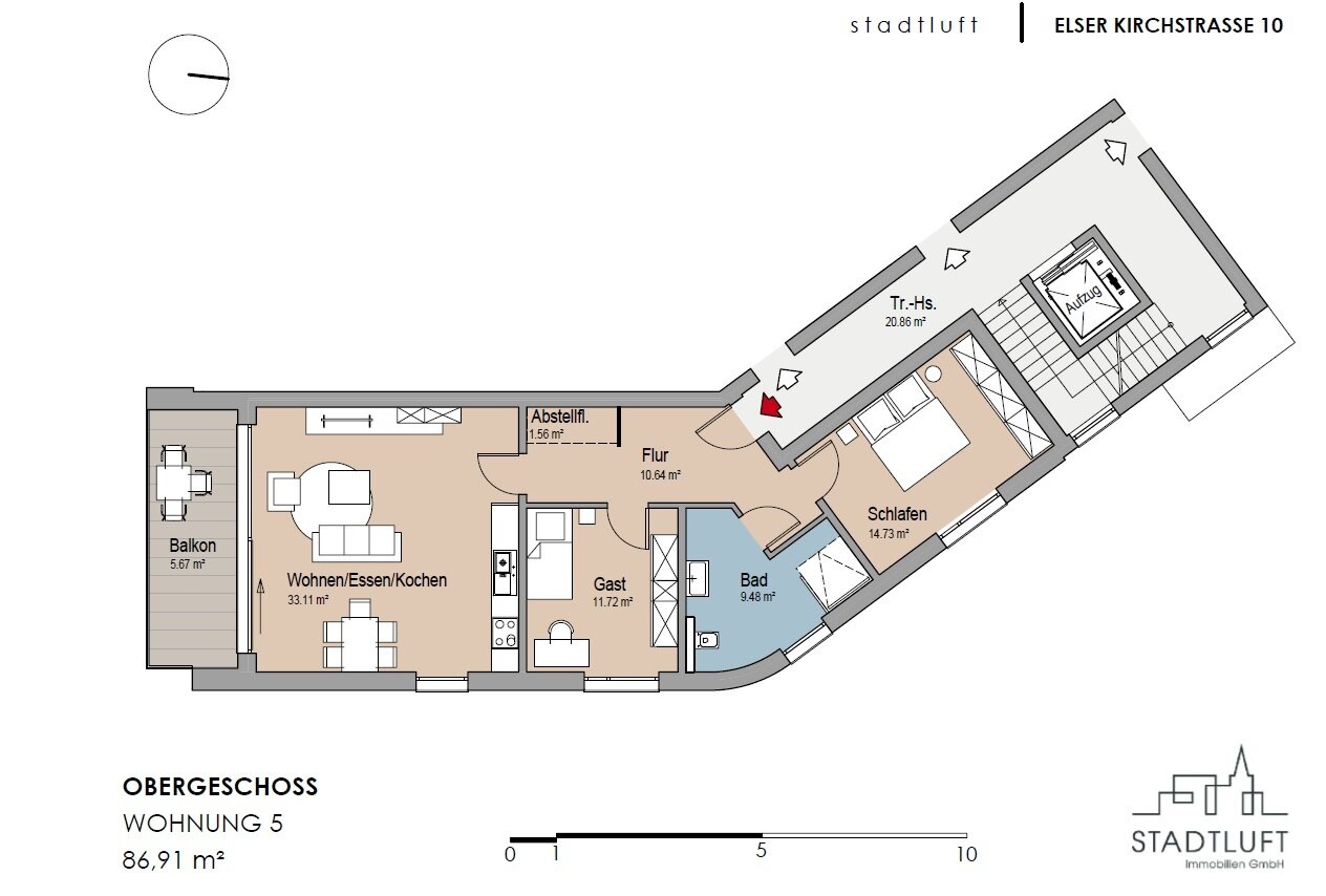 Wohnung zum Kauf provisionsfrei 399.900 € 3 Zimmer 86,6 m²<br/>Wohnfläche 1.<br/>Geschoss Elser Kirchstraße 10 Elsen Paderborn 33106