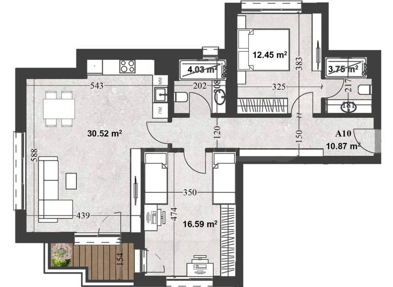 Studio zum Kauf 312.000 € 3 Zimmer 121,8 m² Sofia
