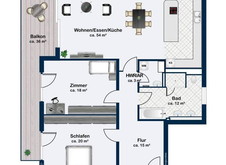 Wohnung zum Kauf 459.000 € 3 Zimmer 139 m² Alt Wolfsburg Wolfsburg / Alt Wolfsburg 38448