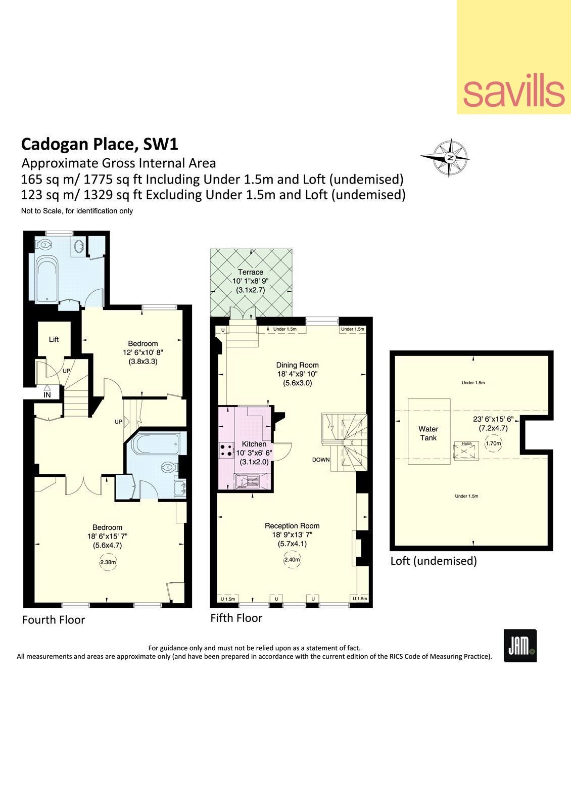 Penthouse zum Kauf provisionsfrei 2.941.250 € 3 Zimmer 123,5 m²<br/>Wohnfläche London SW1X 9RX