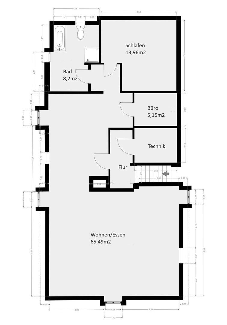 Wohnung zur Miete 850 € 3 Zimmer 93 m²<br/>Wohnfläche 2.<br/>Geschoss 01.01.2025<br/>Verfügbarkeit Schöne Reihe 20 Bruchhausen-Vilsen Bruchhausen-Vilsen 27305