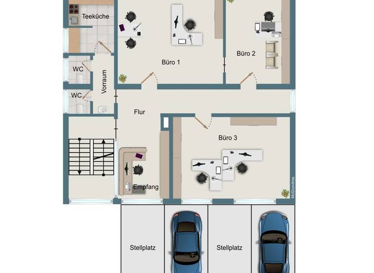 Bürogebäude zum Kauf 769.000 € 10 Zimmer 238 m² Bürofläche Kusterdingen 72127