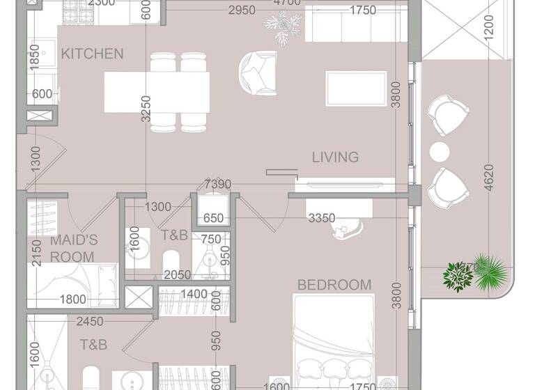 Wohnung zum Kauf provisionsfrei 302.647 € 2,5 Zimmer 69,2 m² Dubai 00000