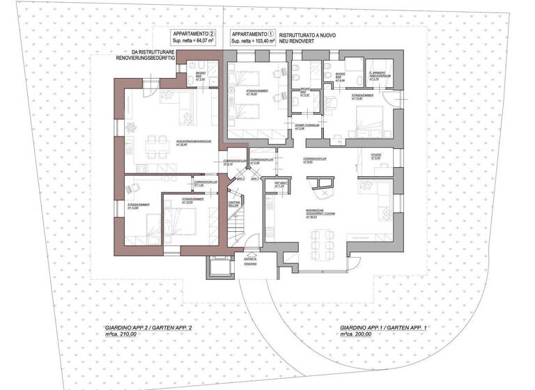 Wohnung zum Kauf 860.000 € 168 m² Via San Valentino Merano 39012