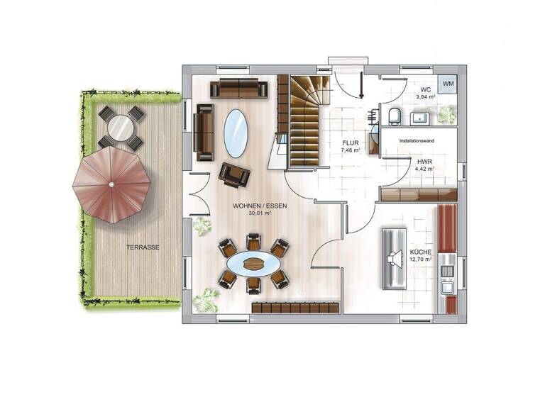 Einfamilienhaus zum Kauf provisionsfrei 537.800 € 4 Zimmer 109 m² 556 m² Grundstück Flurstr. Igensdorf 91338