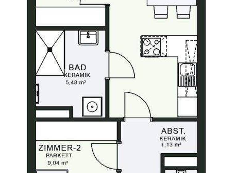 Wohnung zur Miete - Erstbezug 622 € 3 Zimmer 54,9 m² 4. Geschoss frei ab 01.06.2026 Fröhlichgasse 23-35 Jakomini Graz 8010