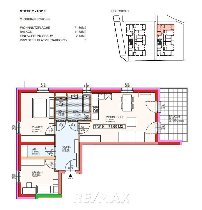 Wohnung zur Miete 601 € 2 Zimmer 71,6 m²<br/>Wohnfläche Edlitz 2842