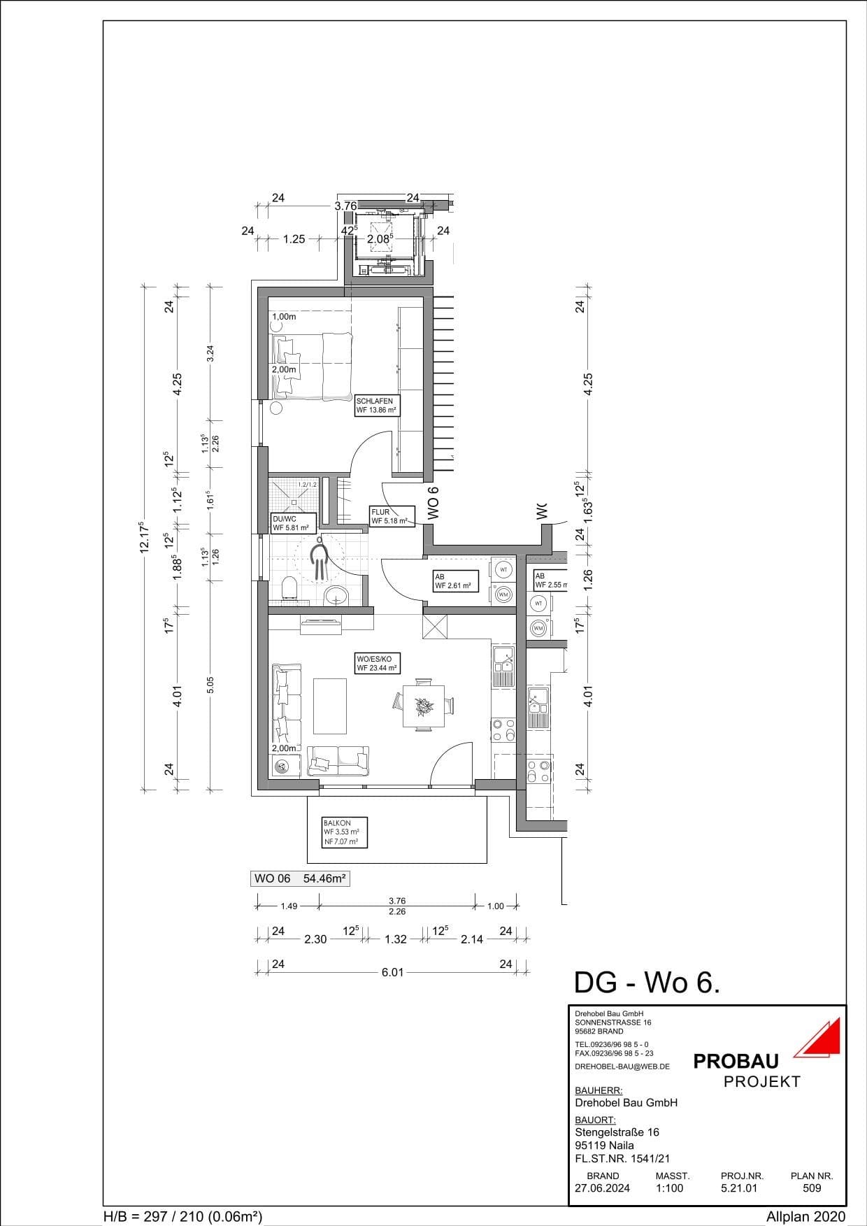 Wohnung zum Kauf 201.000 € 2 Zimmer 54,5 m²<br/>Wohnfläche Naila Naila 95119