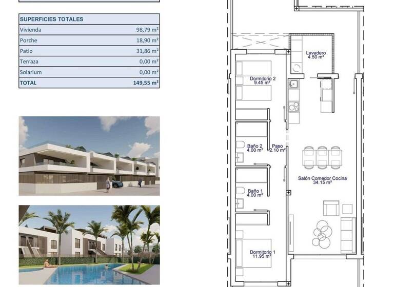 Haus zum Kauf 310.000 € 98 m² Pilar de la Horadada 03190