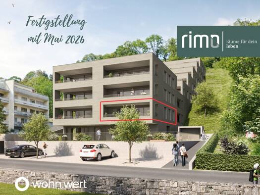 Terrassenwohnung zum Kauf - Erstbezug 495.000 € 3 Zimmer 65,5 m² 1. Geschoss frei ab sofort Mutterstraße 11 Feldkirch 6800
