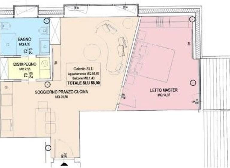 Wohnung zum Kauf - Erstbezug 270.000 € 2 Zimmer 70 m² frei ab sofort Pisa