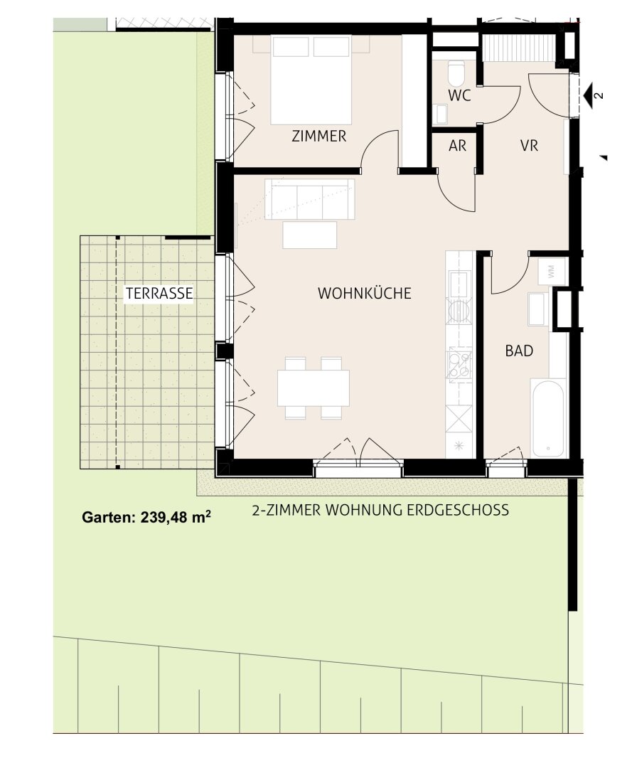 Wohnung zum Kauf 625.400 € 2 Zimmer 66,1 m²<br/>Wohnfläche Hochleitengasse Gießhübl 2372