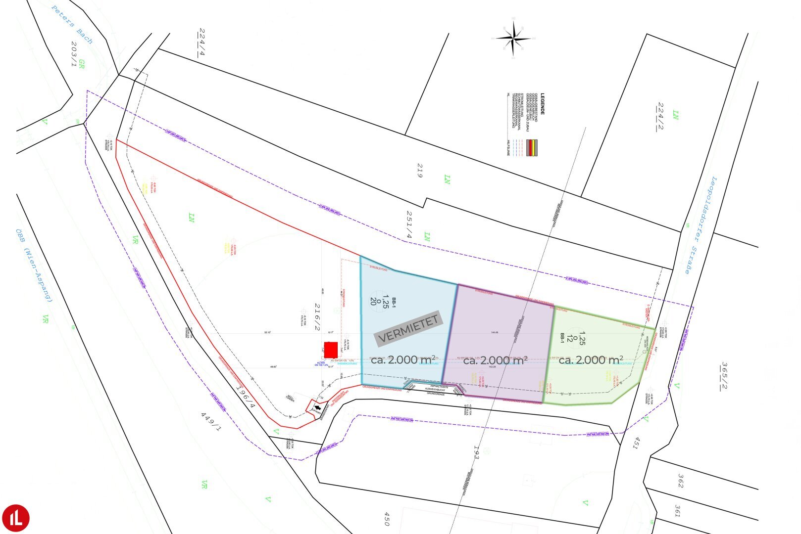 Gewerbegrundstück zur Miete 4.000 € 2.000 m²<br/>Grundstück Leopoldsdorf 2333