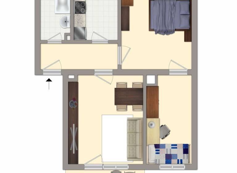 Wohnung zur Miete 408 € 3 Zimmer 59,9 m² EG R.-Kanzler-Straße 30 Bad Kösen Naumburg (Saale) 06628