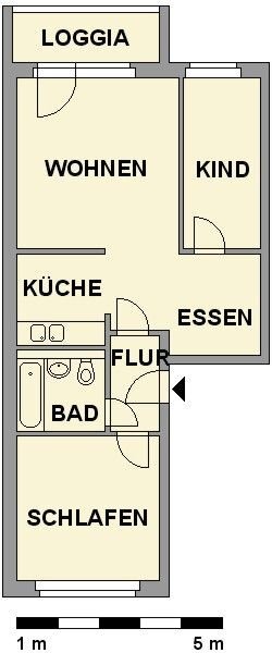 Wohnung zur Miete 295 € 3 Zimmer 55,4 m²<br/>Wohnfläche 5.<br/>Geschoss Str. Usti nad Labem 329 Kappel 823 Chemnitz 09119