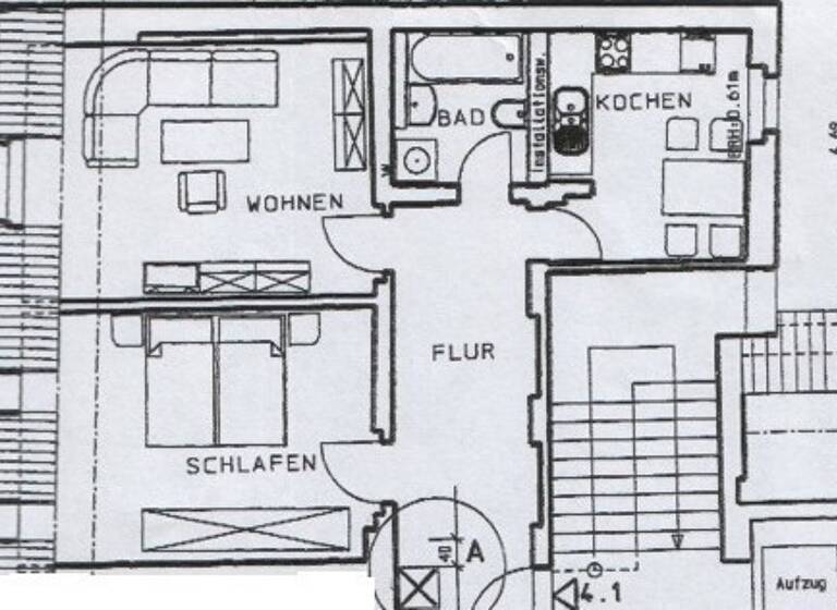 Wohnung zum Kauf 69.000 € 2 Zimmer 60,4 m² 4. Geschoss Landeskronstraße 46 Innenstadt Görlitz 02826