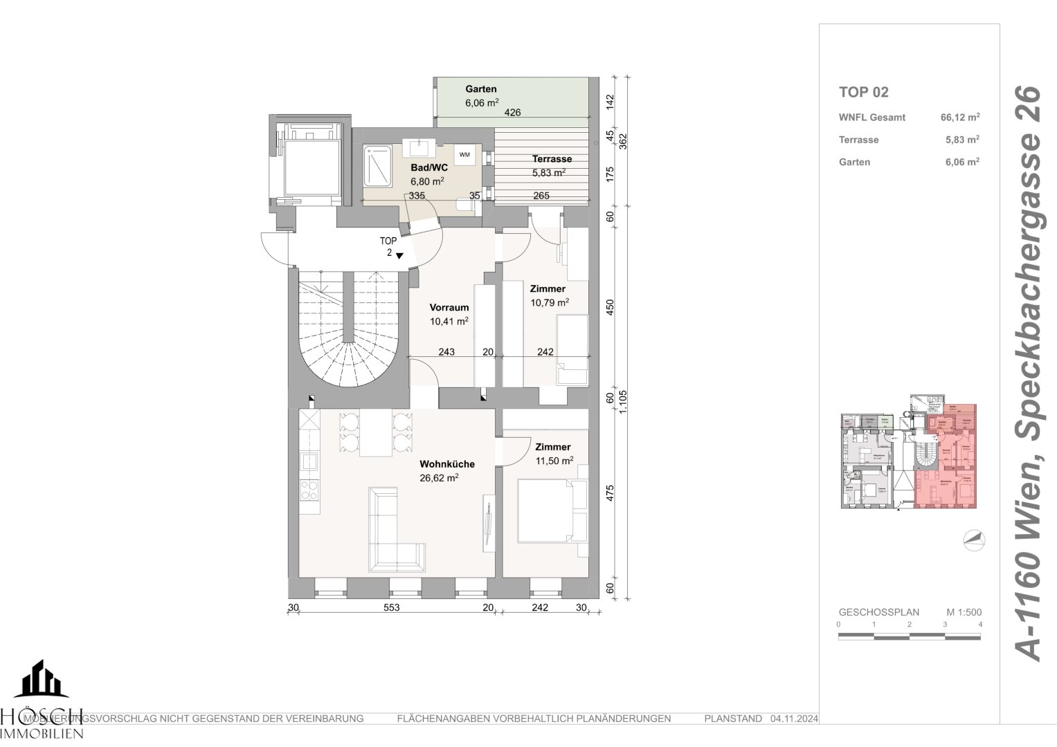 Wohnung zum Kauf 375.000 € 3 Zimmer 66,1 m²<br/>Wohnfläche EG<br/>Geschoss Wien 1160