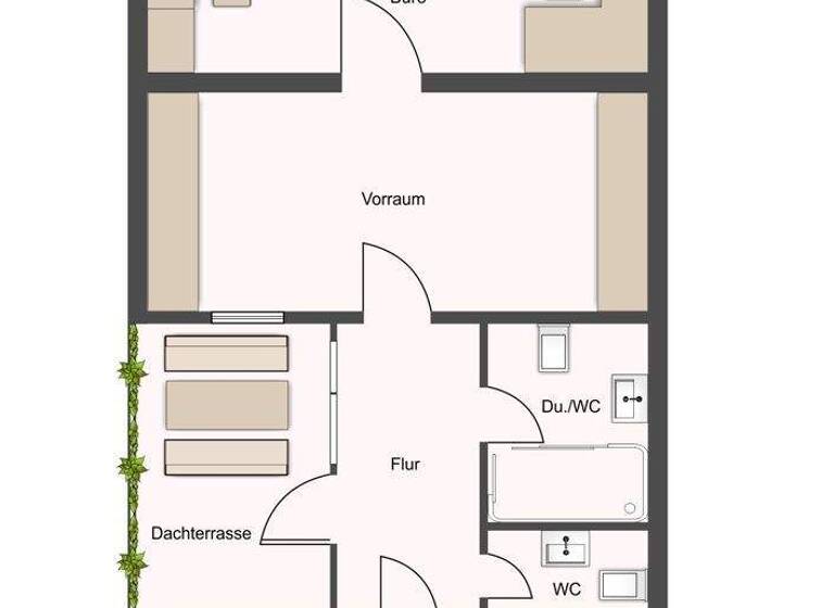 Bürofläche zur Miete 600 € 3 Zimmer 67 m² Bürofläche Mechernich 53894