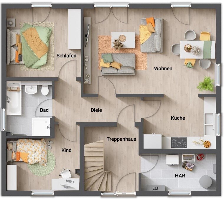 Einfamilienhaus zum Kauf 276.860 € 5 Zimmer 148 m² 700 m² Grundstück Am Eberstädter Weg 0 Nessetal 99869