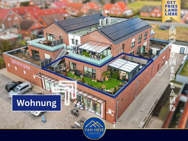 Terrassenwohnung zum Kauf 398.000 € 3 Zimmer 126,9 m² 1. Geschoss Warsingsfehn Moormerland 26802