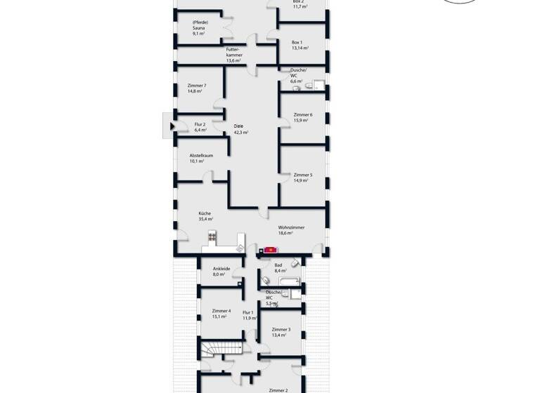 Einfamilienhaus zum Kauf 2.450.000 € 10 Zimmer 400 m² 76.000 m² Grundstück Wesel Undeloh 21274