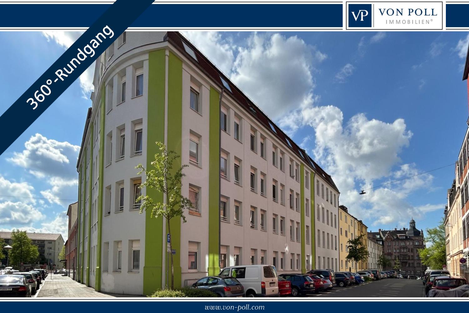 Wohnung zur Miete 325 € 1 Zimmer 25,1 m²<br/>Wohnfläche 3.<br/>Geschoss Südstadt 40 Fürth 90763