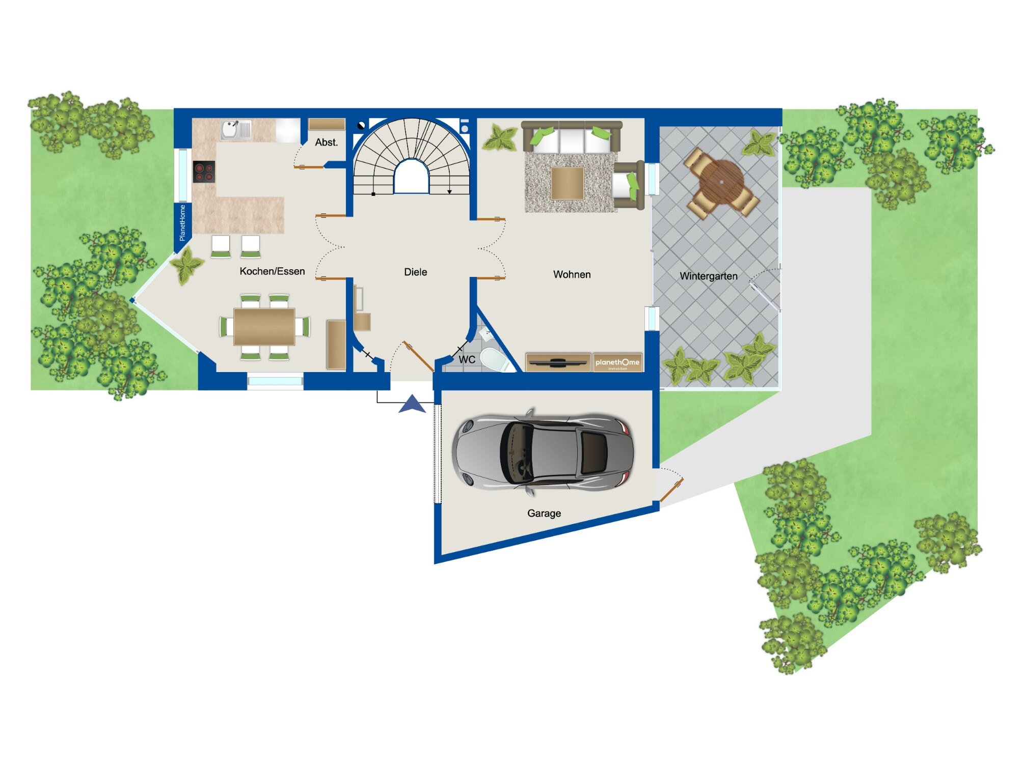 Doppelhaushälfte zum Kauf 945.000 € 6 Zimmer 204,8 m²<br/>Wohnfläche 343 m²<br/>Grundstück Rath / Heumar Köln 51107