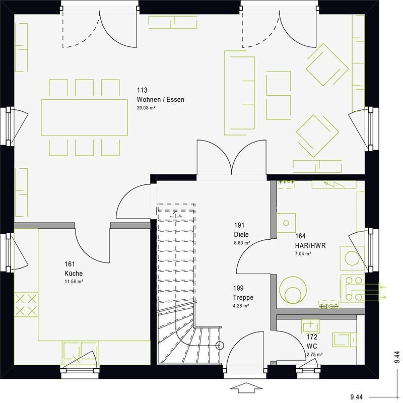 Einfamilienhaus zum Kauf provisionsfrei 412.899 € 4 Zimmer 140 m²<br/>Wohnfläche 420 m²<br/>Grundstück Sulingen Sulingen 27232