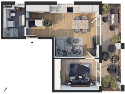 Wohnung zum Kauf - Neubau provisionsfrei 315.000 € 2 Zimmer 50,4 m² 1. Geschoss Franz-Prantl-Park 2 Jenbach 6200