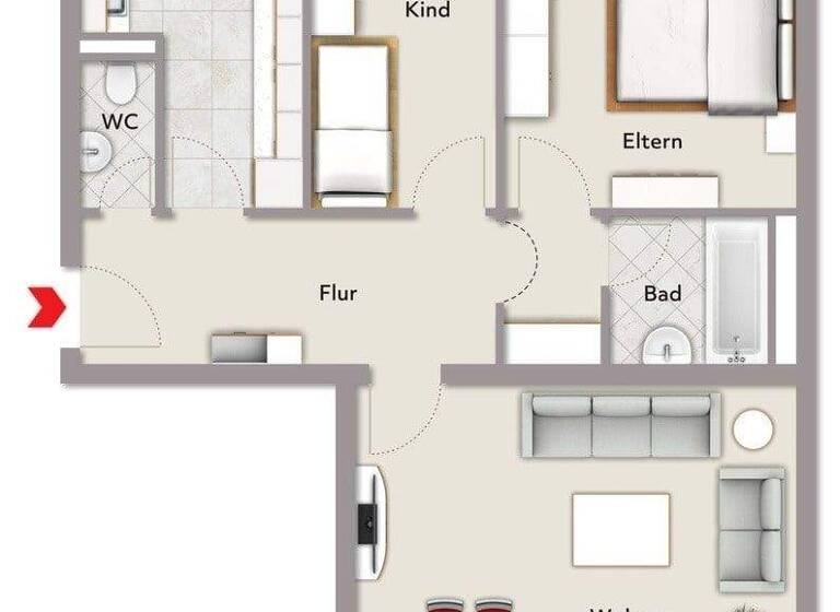 Wohnung zum Kauf 175.000 € 3 Zimmer 72 m² 2. Geschoss frei ab sofort Muggenhof Nürnberg 90429