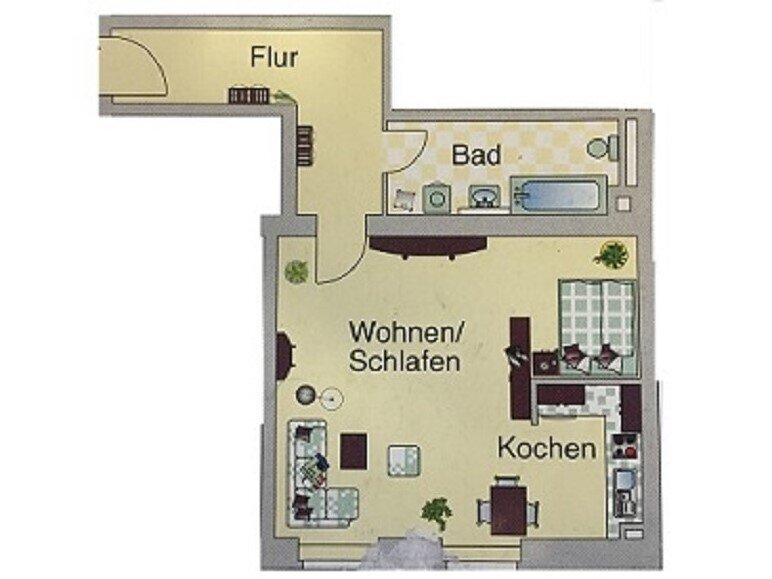 Wohnung zum Kauf als Kapitalanlage geeignet 79.000 € 1 Zimmer 50 m²<br/>Wohnfläche Hübschmannstraße 28/30 Kaßberg 914 Chemnitz 09112